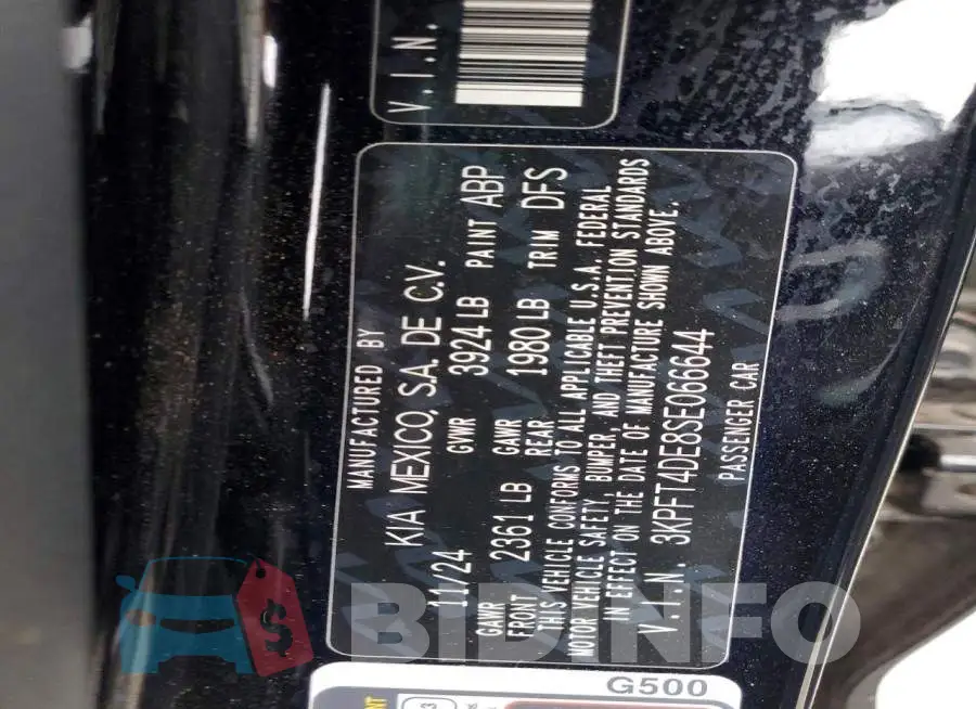3KPFT4DE8SE066644 Photo# 12