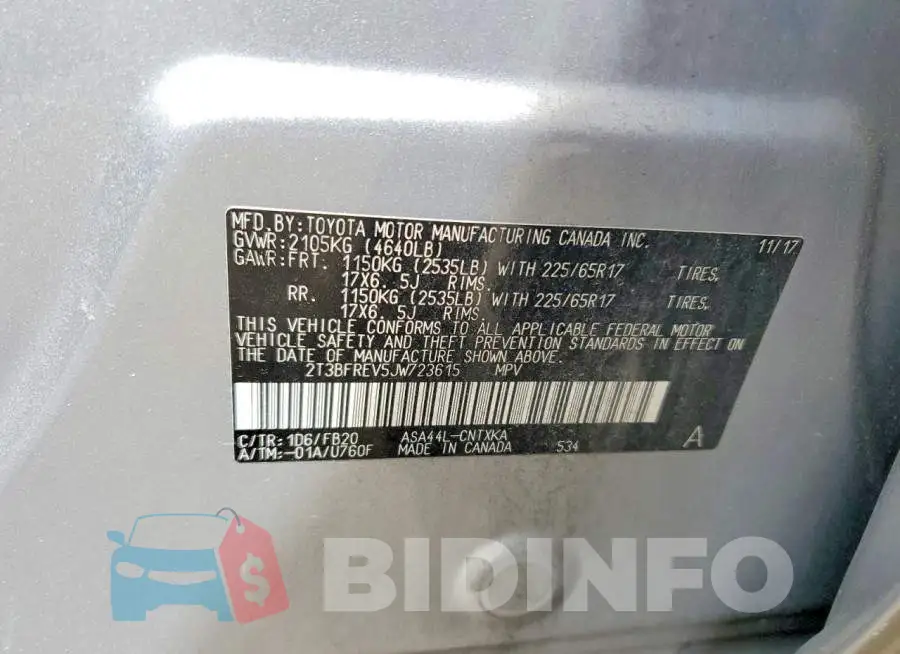2T3BFREV5JW723615 Photo# 13