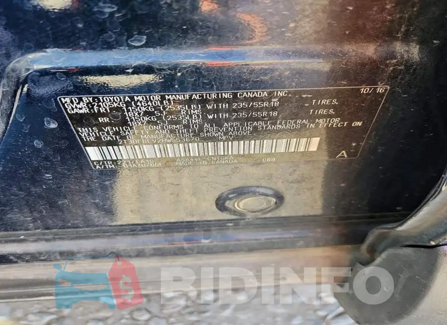 2T3DFREV2HW553670 Photo# 13