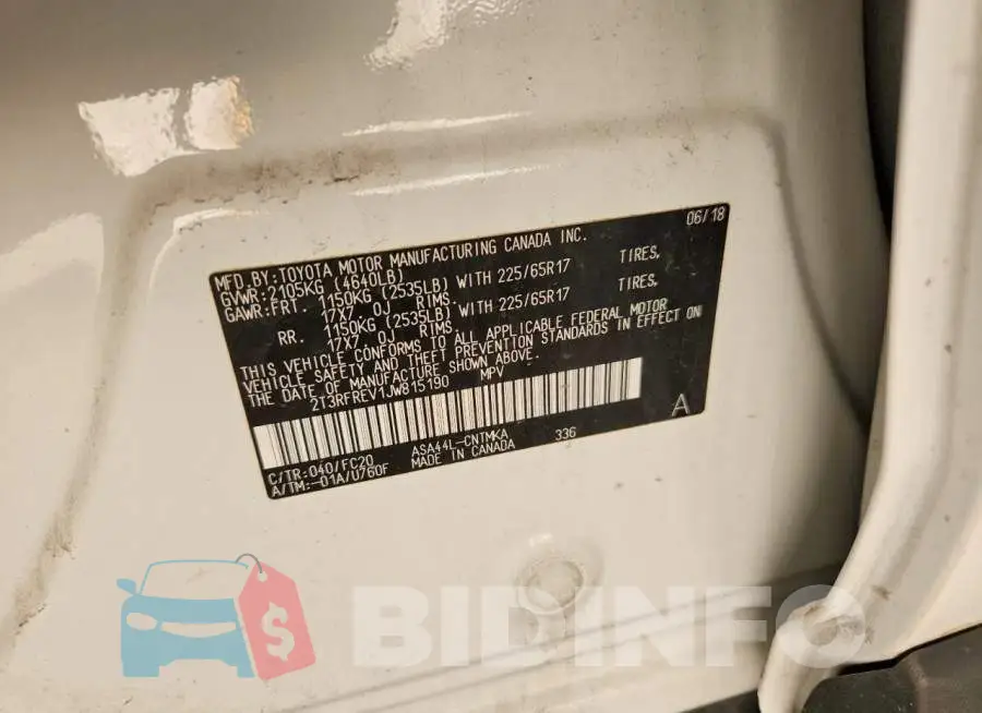 2T3RFREV1JW815190 Photo# 12