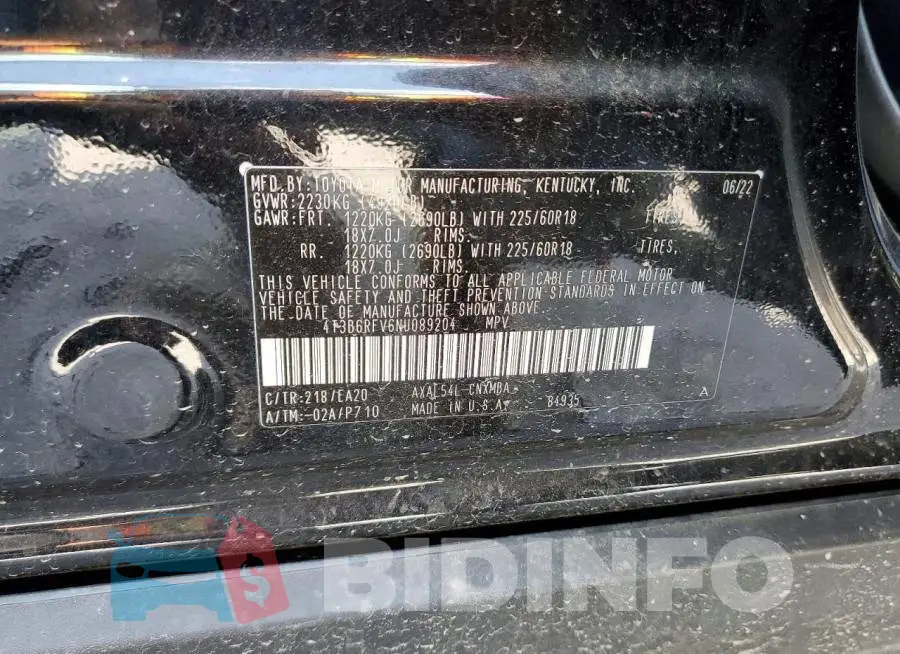 4T3B6RFV6NU089204 Photo# 13