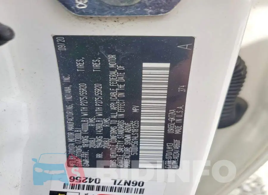 5TDDY5G14LS181255 Photo# 13