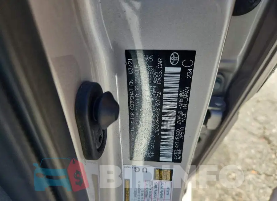 JTDKAMFPXM3190072 Photo# 13