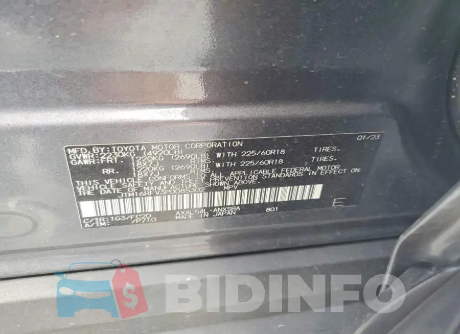 JTM16RFV3PD085302 Photo# 13