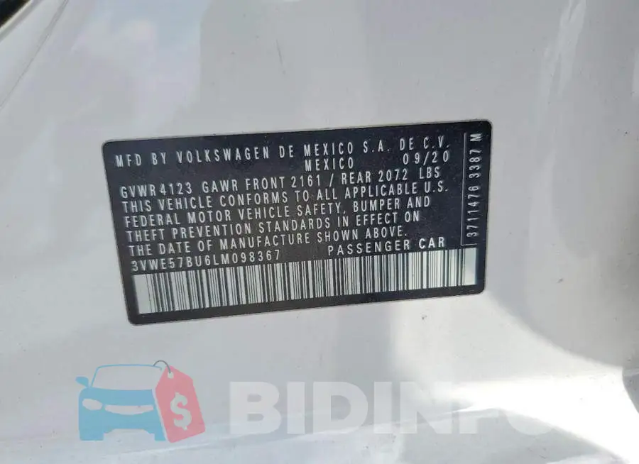 3VWE57BU6LM098367 Photo# 12