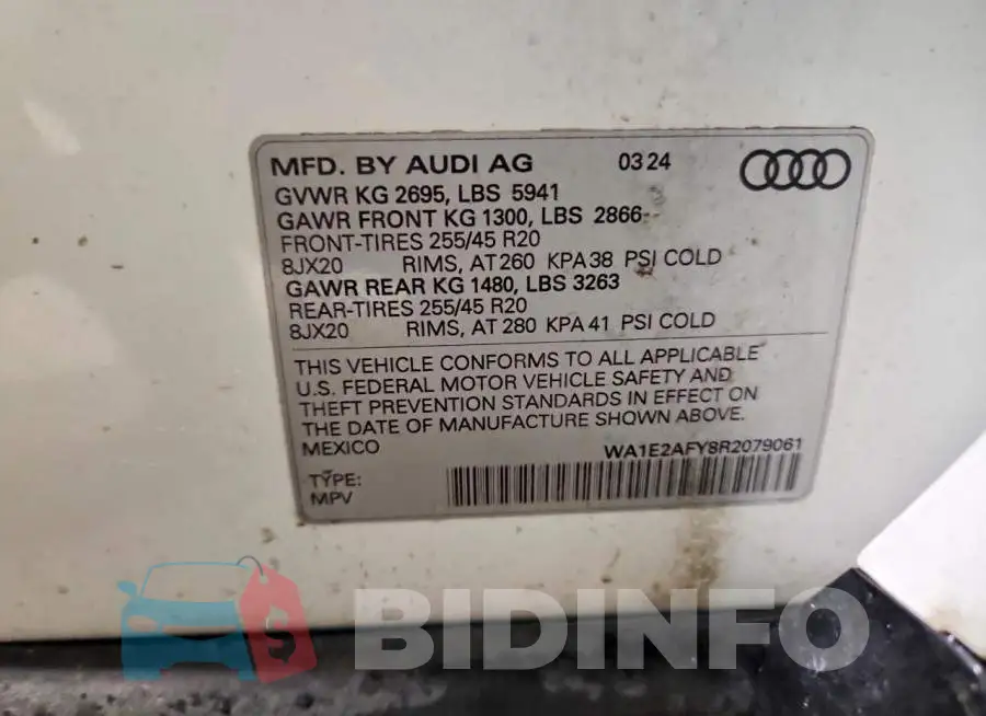 WA1E2AFY8R2079061 Photo# 13