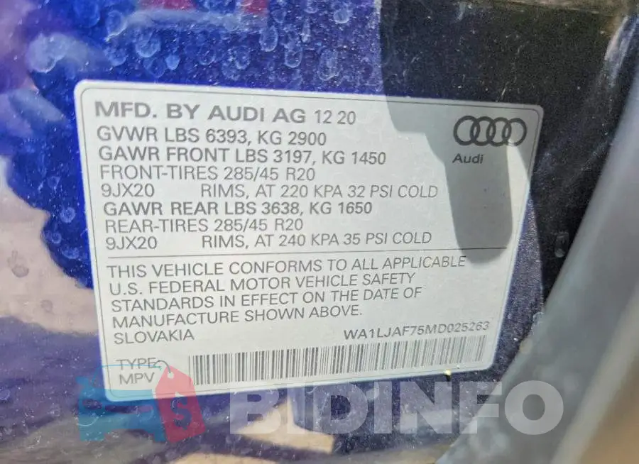 WA1LJAF75MD025263 Photo# 14