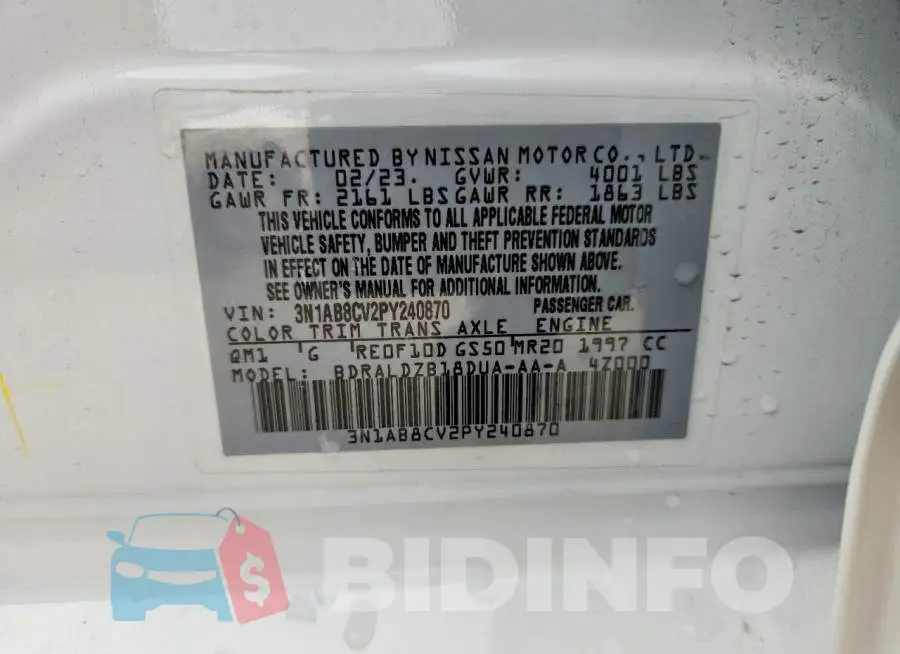 3N1AB8CV2PY240870 Photo# 12