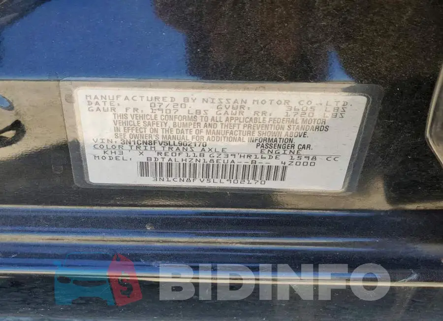 3N1CN8FV5LL902170 Photo# 12