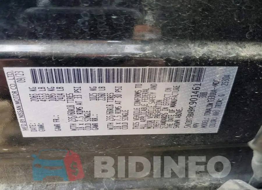 5N1BT3BA9PC901461 Photo# 13