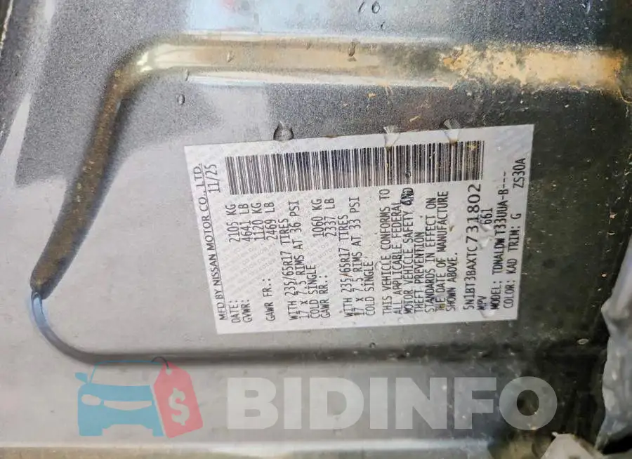 5N1BT3BAXTC731802 Photo# 14