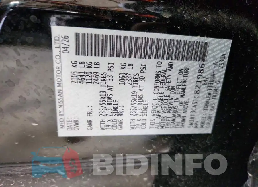 5N1BT3CA5TC821986 Photo# 13