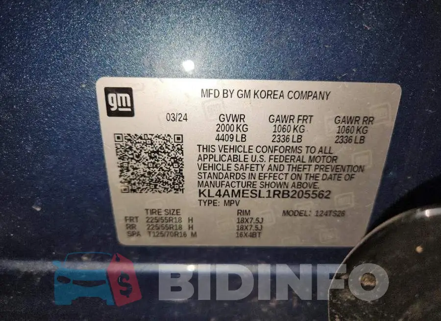 KL4AMESL1RB205562 Photo# 13