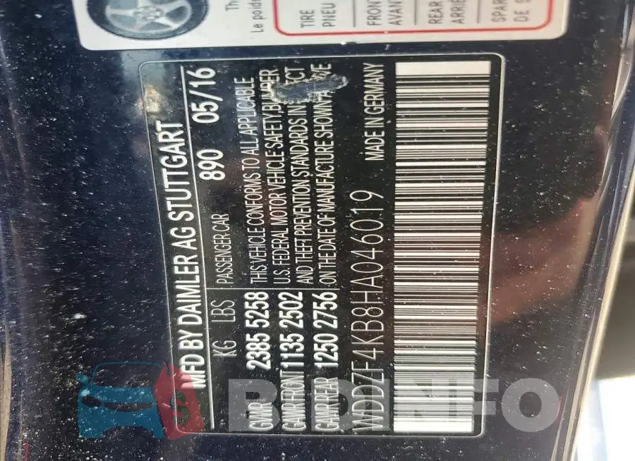 WDDZF4KB8HA046019 Photo# 12