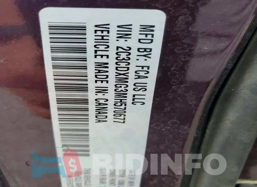 2C3CDXMG3MH570677 Photo# 12
