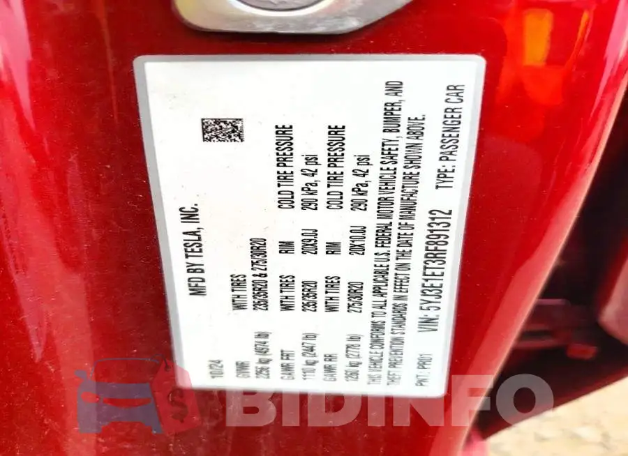 5YJ3E1ET3RF891312 Photo# 12