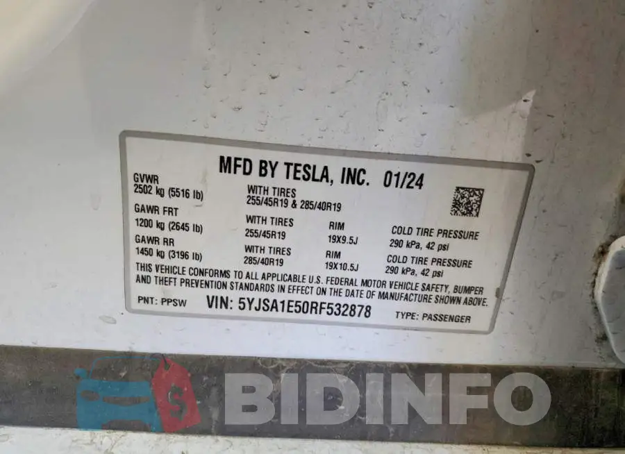 5YJSA1E50RF532878 Photo# 12