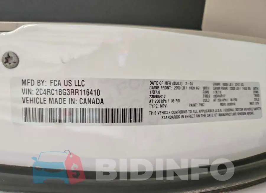 2C4RC1BG3RR116410 Photo# 13