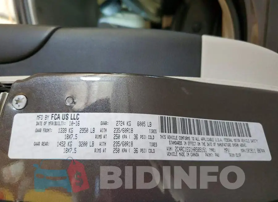 2C4RC1EG1HR585151 Photo# 13