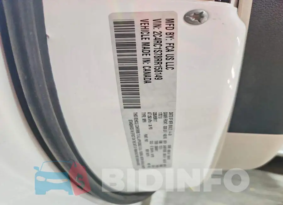 2C4RC1S78RR158149 Photo# 13
