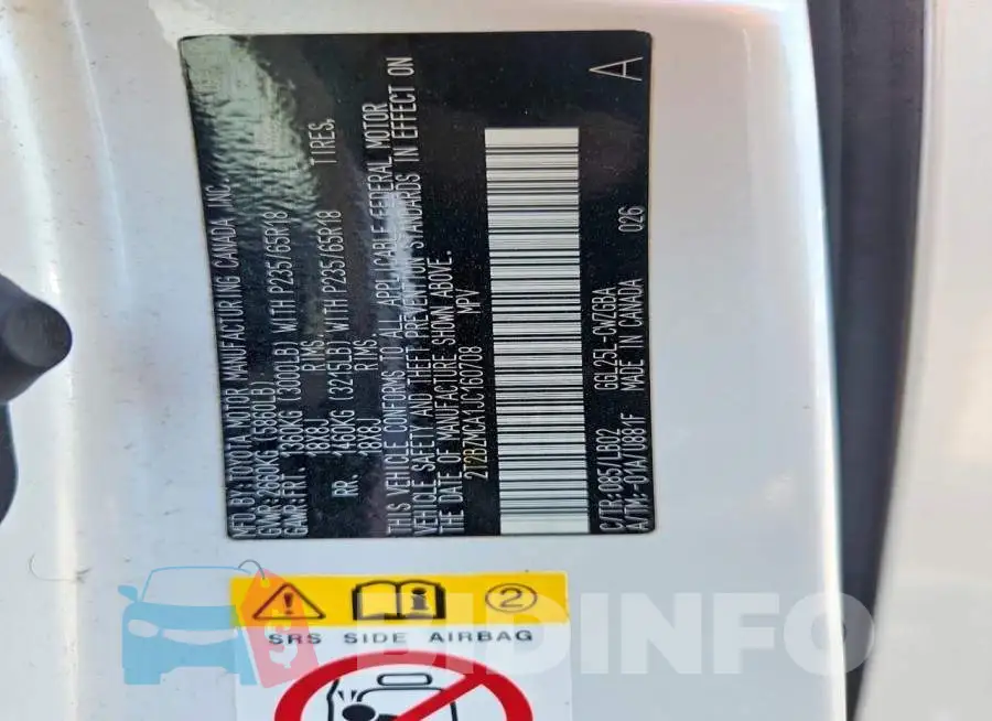 2T2BZMCA1JC160708 Photo# 13