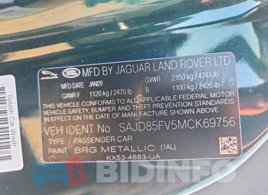 SAJD85FV5MCK69756 Photo# 12