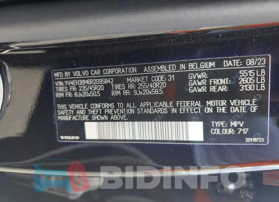 YV4EH3BM6R2095842 Photo# 13