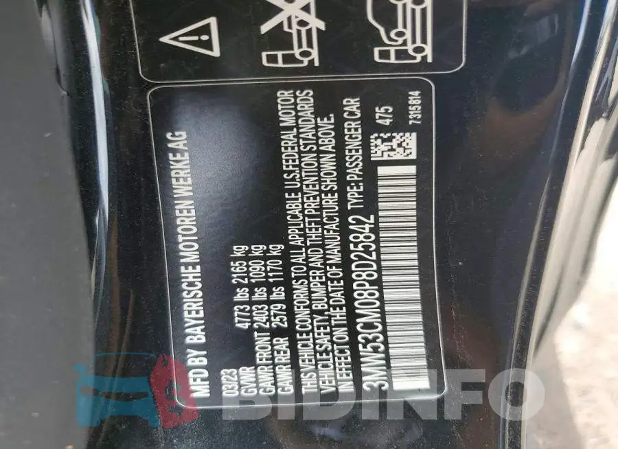 3MW53CM08P8D25842 Photo# 12
