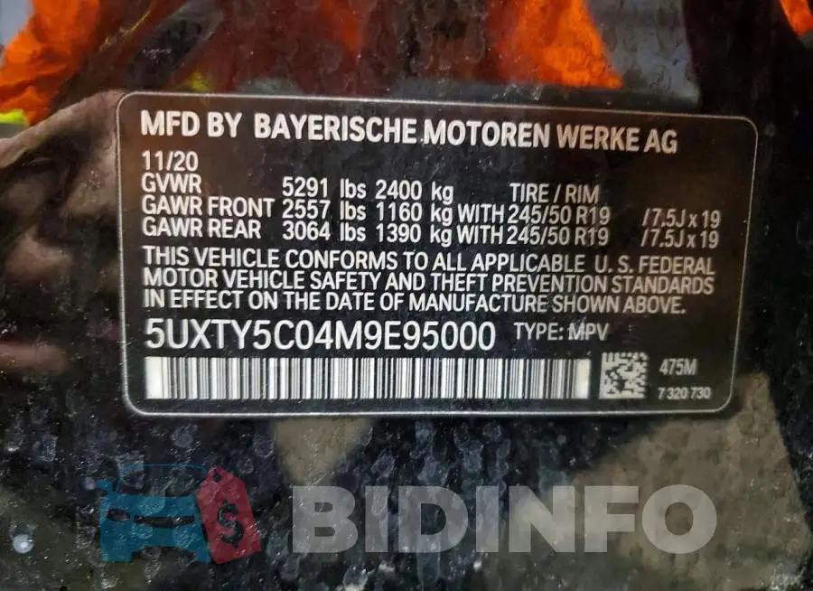 5UXTY5C04M9E95000 Photo# 14