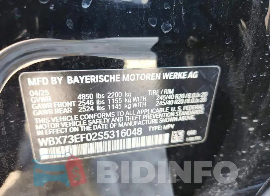 WBX73EF02S5316048 Photo# 12