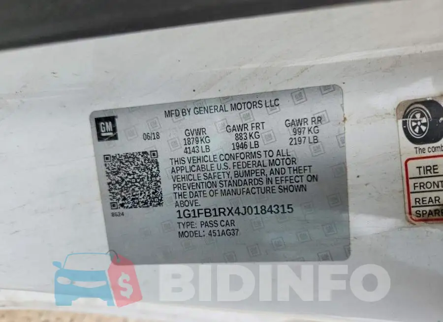 1G1FB1RX4J0184315 Photo# 12