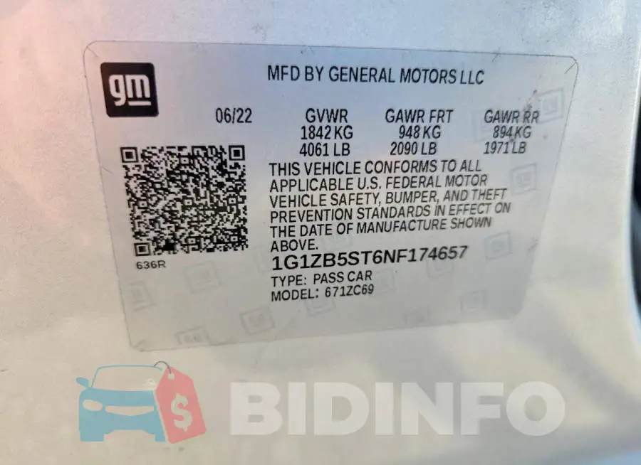 1G1ZB5ST6NF174657 Photo# 12