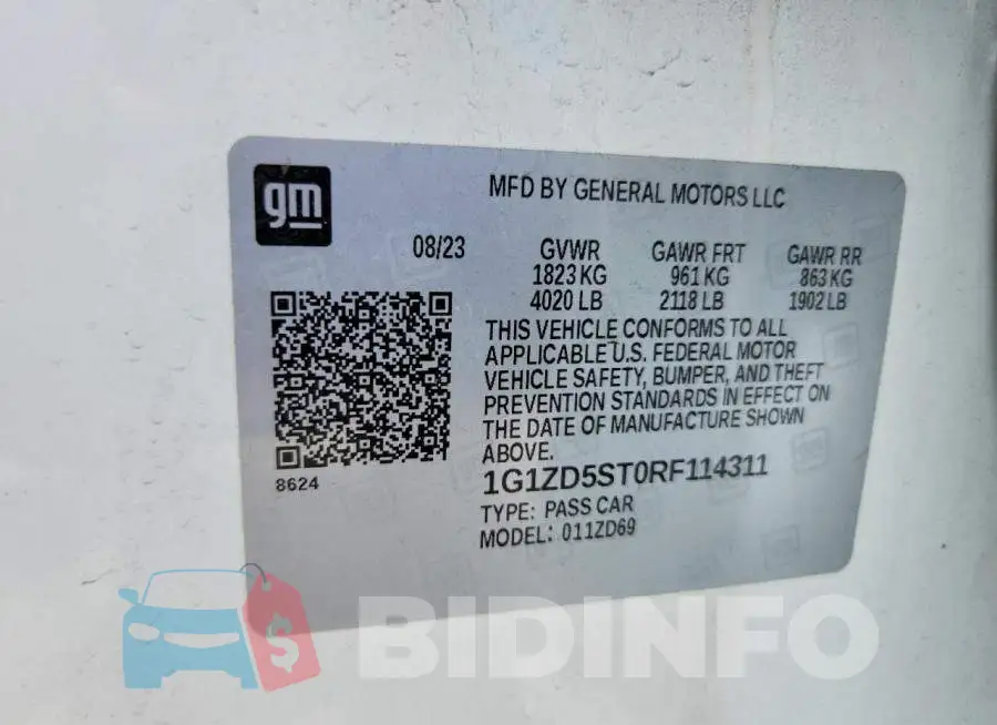 1G1ZD5ST0RF114311 Photo# 13