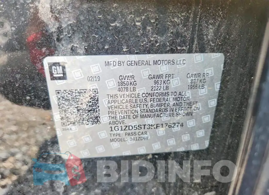 1G1ZD5ST3KF176274 Photo# 12