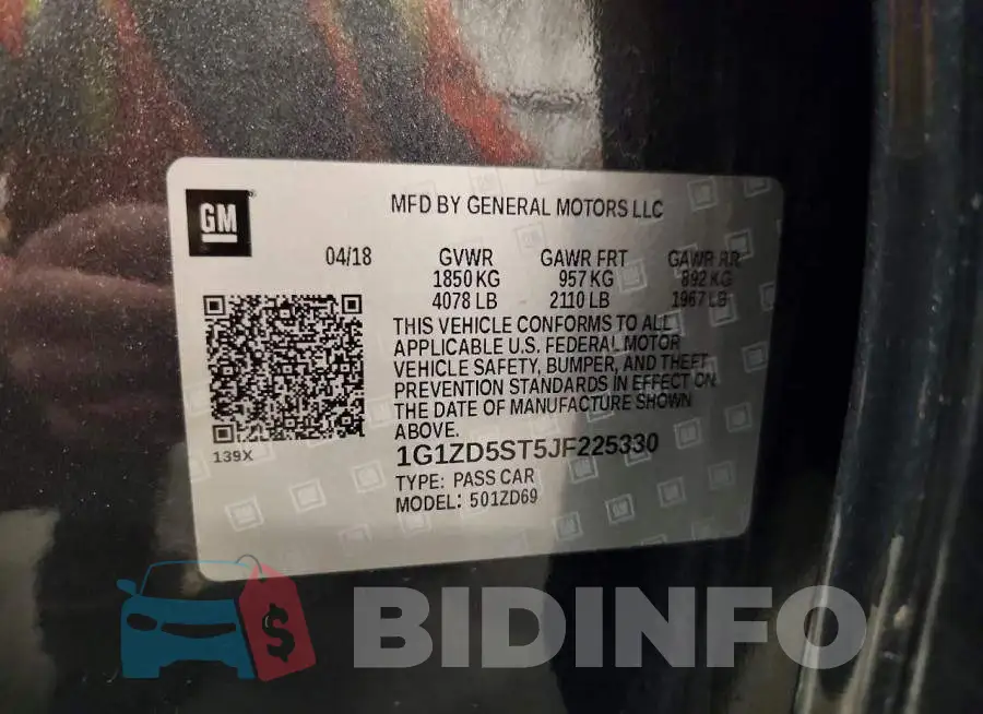 1G1ZD5ST5JF225330 Photo# 12