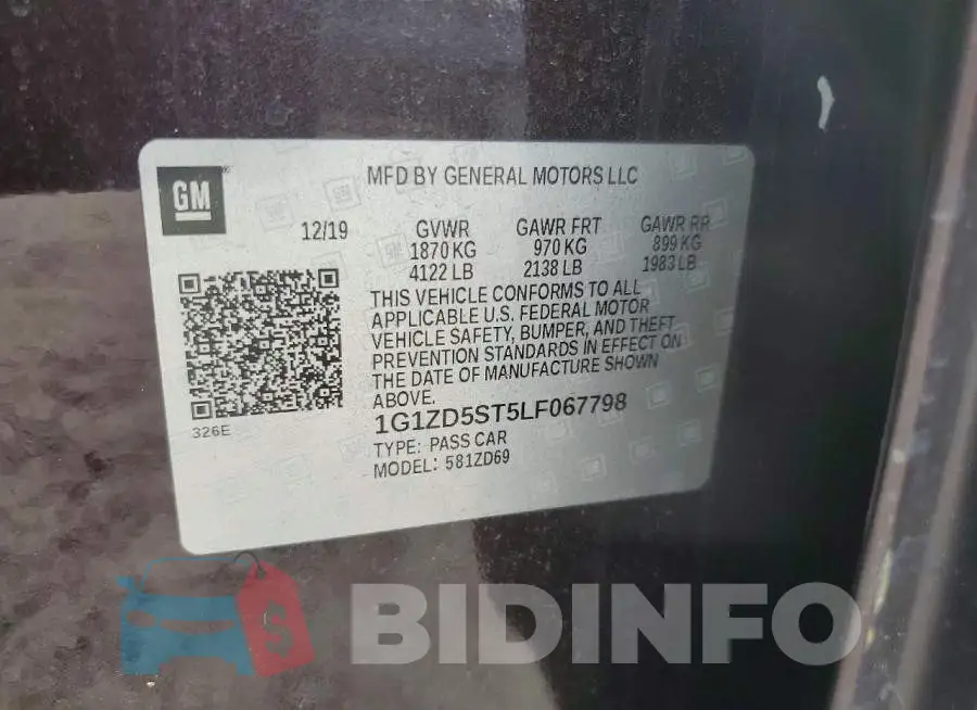 1G1ZD5ST5LF067798 Photo# 13