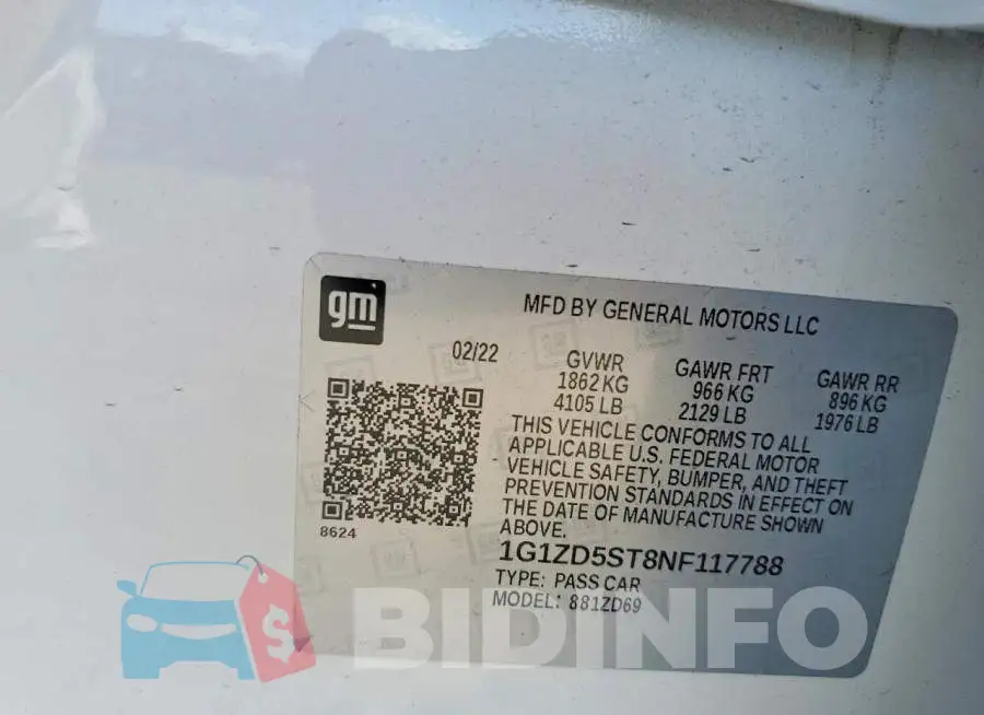 1G1ZD5ST8NF117788 Photo# 12