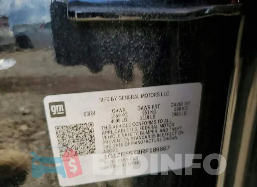 1G1ZE5ST8RF189867 Photo# 12