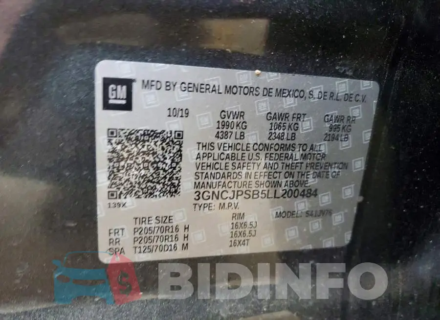 3GNCJPSB5LL200484 Photo# 13