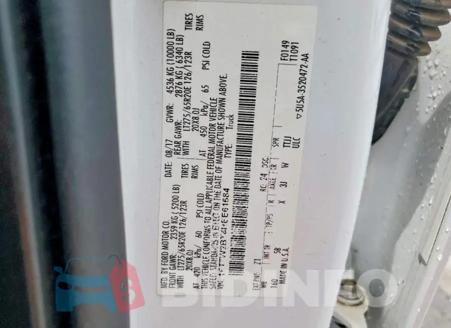 1FT7W2BT4HEE61684 Photo# 12