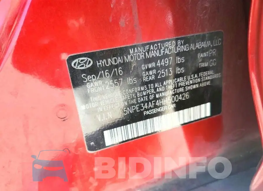 5NPE34AF4HH500426 Photo# 12