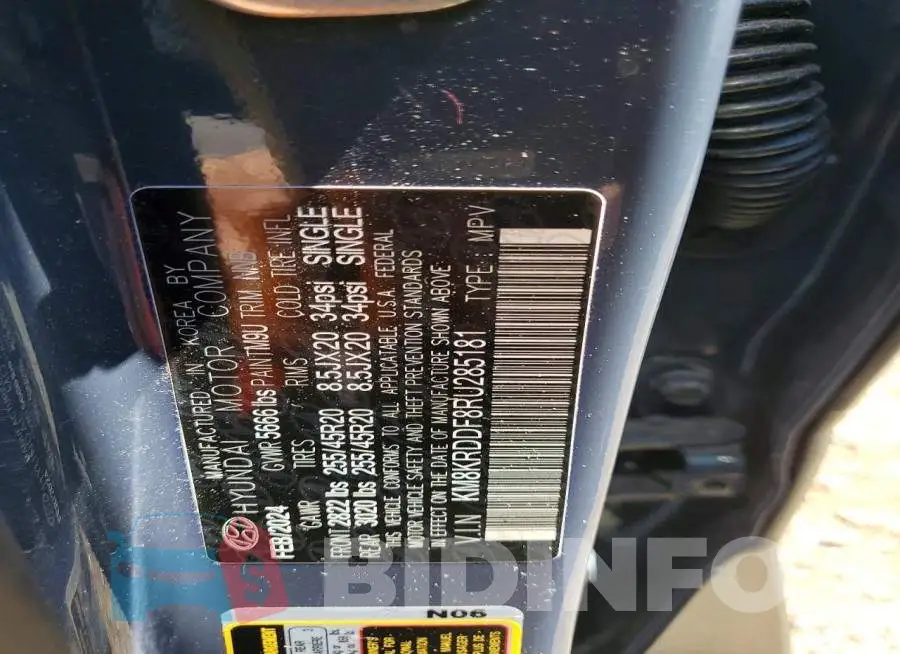 KM8KRDDF8RU285181 Photo# 12