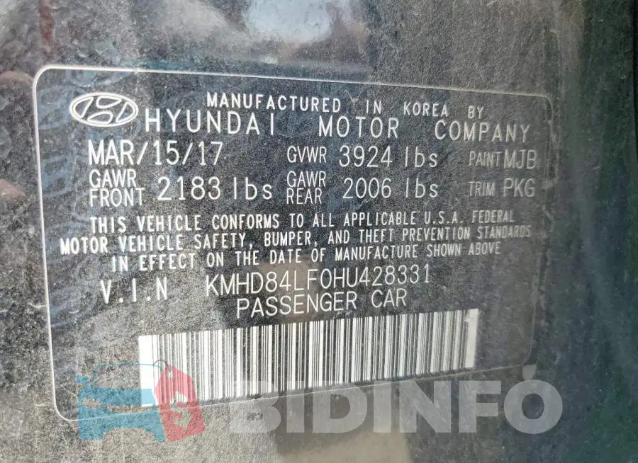 KMHD84LF0HU428331 Photo# 12