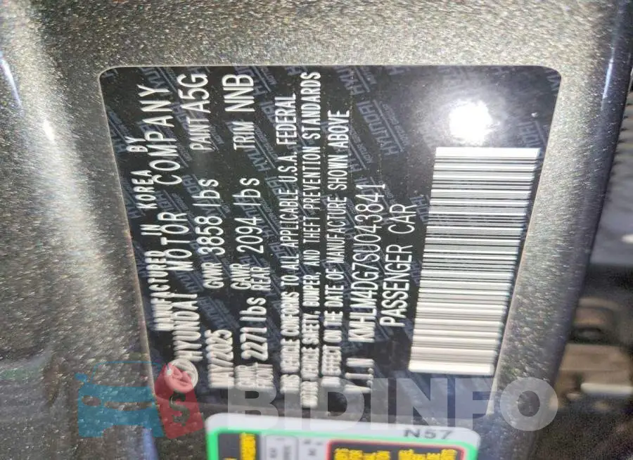 KMHLM4DG7SU043841 Photo# 12