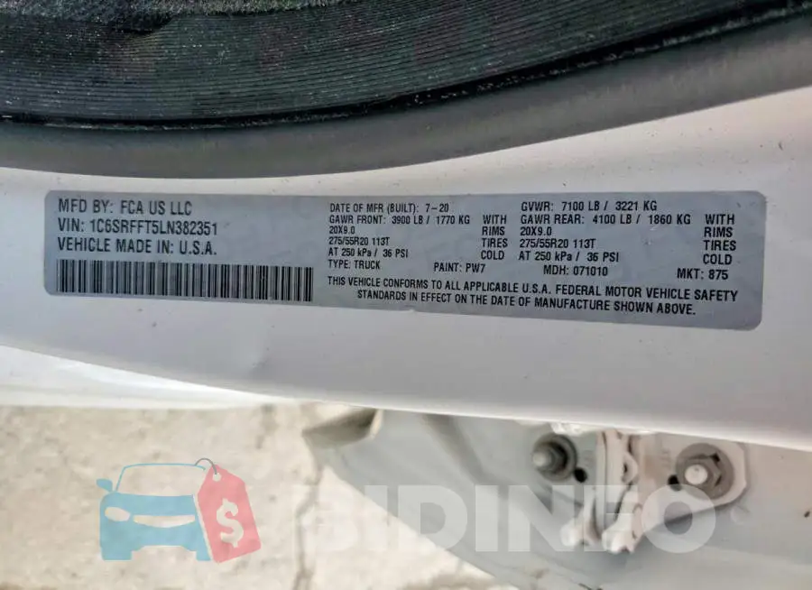 1C6SRFFT5LN382351 Photo# 12