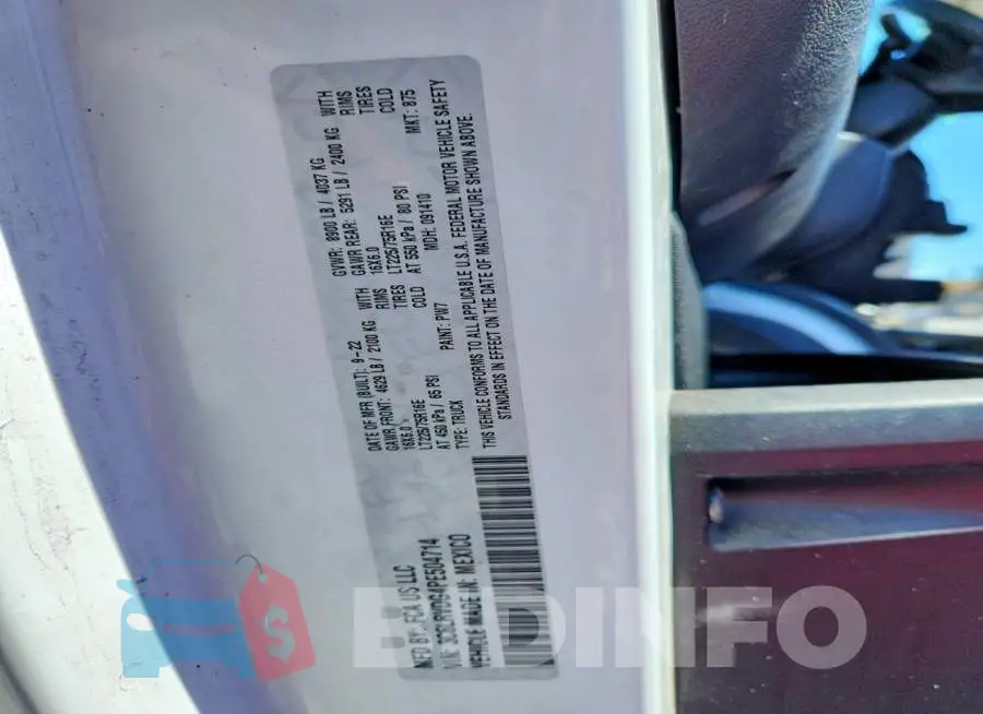 3C6LRVDG4PE504714 Photo# 14