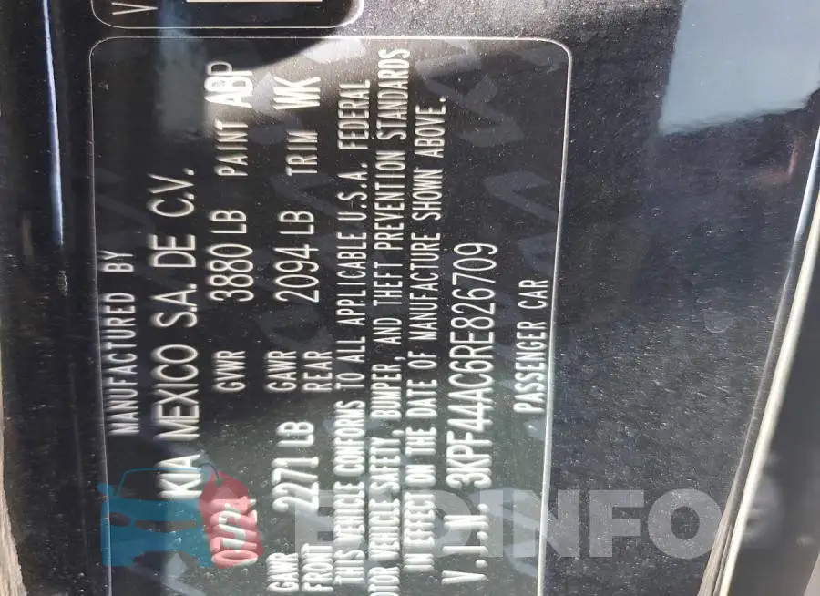 3KPF44AC6RE826709 Photo# 12