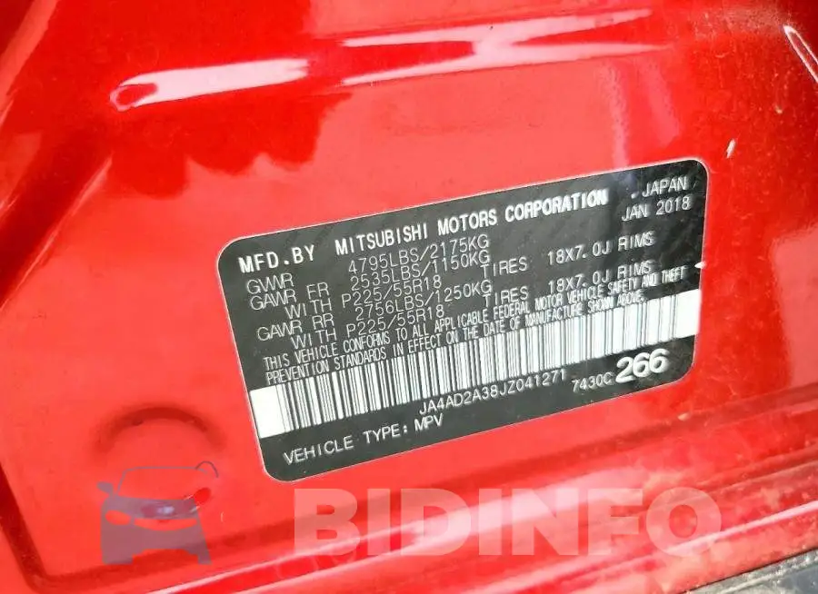 JA4AD2A38JZ041271 Photo# 14