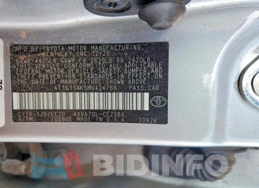 4T1G11AK5MU424768 Photo# 12