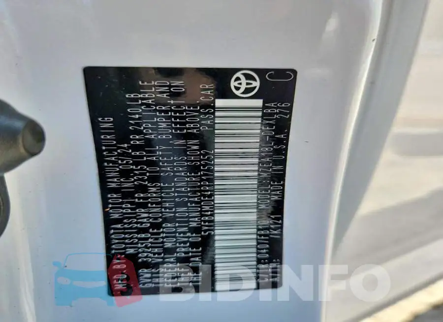 5YFB4MDE4RP175252 Photo# 13